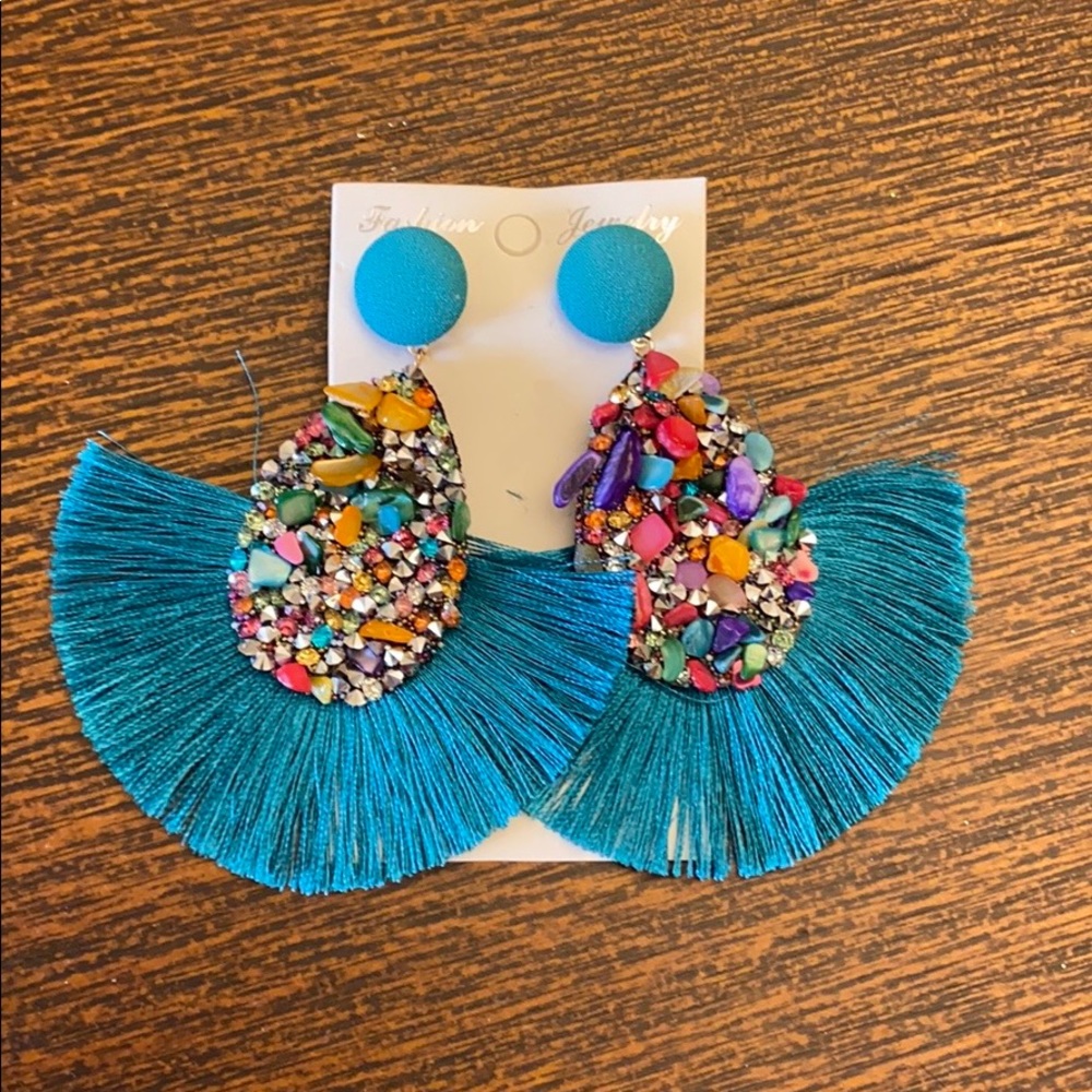 Statement tassel earrings